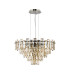 Delmar 61cm Pendant 10 Light E14 Polished Nickel/Champagne Glass-4