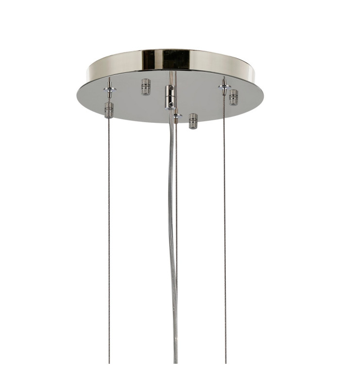 Delmar 61cm Pendant 10 Light E14 Polished Nickel/Champagne Glass-5