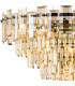 Delmar 61cm Pendant 10 Light E14 Polished Nickel/Champagne Glass-6