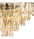 Delmar 61cm Pendant 10 Light E14 Polished Nickel/Champagne Glass-7