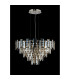 Delmar 61cm Pendant 10 Light E14 Polished Nickel/Champagne Glass-8