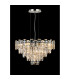Delmar 61cm Pendant 10 Light E14 Polished Nickel/Clear Glass-3