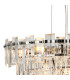 Delmar 61cm Pendant 10 Light E14 Polished Nickel/Clear Glass-6
