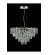 Delmar 61cm Pendant 10 Light E14 Polished Nickel/Clear Glass-8