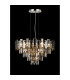 Delmar 61cm Pendant 10 Light E14 Polished Nickel/Smoke Glass-3