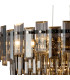 Delmar 61cm Pendant 10 Light E14 Polished Nickel/Smoke Glass-6
