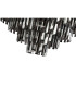 Delmar 61cm Pendant 10 Light E14 Polished Nickel/Smoke Glass-11