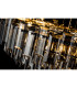 Delmar 61cm Pendant 10 Light E14 Polished Nickel/Smoke Glass-15