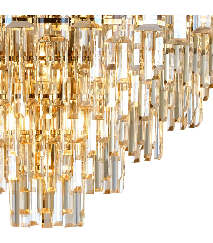 Delmar 81cm Pendant 13 Light E14 French Gold/Champagne Glass Item Weight: 15.6kg-7