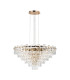 Delmar 81cm Pendant 13 Light E14 French Gold/Clear Glass Item Weight: 15.6kg-5