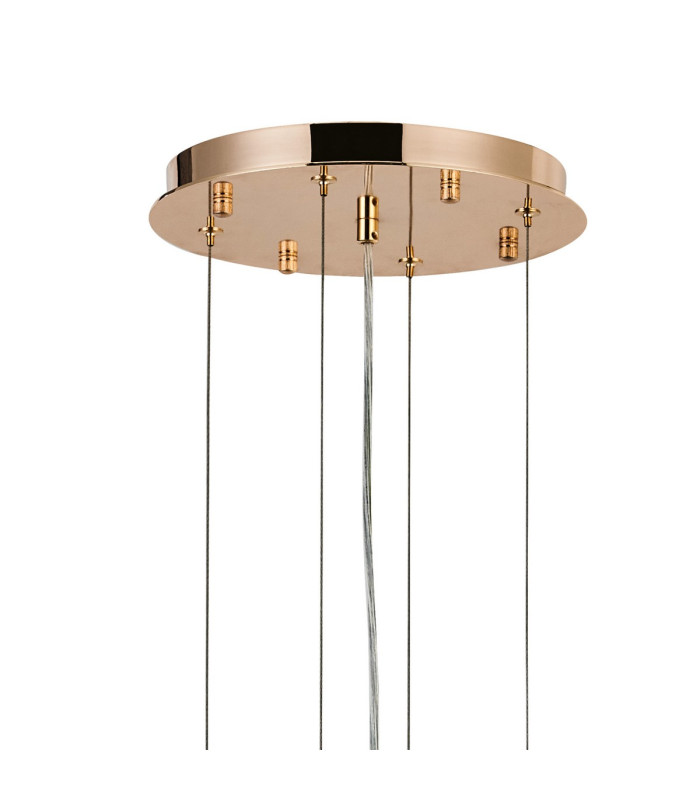 Delmar 81cm Pendant 13 Light E14 French Gold/Clear Glass Item Weight: 15.6kg-6