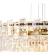 Delmar 81cm Pendant 13 Light E14 French Gold/Clear Glass Item Weight: 15.6kg-7