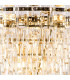 Delmar 81cm Pendant 13 Light E14 French Gold/Clear Glass Item Weight: 15.6kg-8