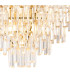 Delmar 81cm Pendant 13 Light E14 French Gold/Clear Glass Item Weight: 15.6kg-9