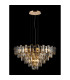 Delmar 81cm Pendant 13 Light E14 French Gold/Smoke Glass Item Weight: 15.6kg-3