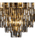 Delmar 81cm Pendant 13 Light E14 French Gold/Smoke Glass Item Weight: 15.6kg-7
