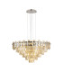 Delmar 81cm Pendant 13 Light E14 Polished Nickel/Champagne Glass Item Weight: 15.6kg-1