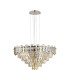 Delmar 81cm Pendant 13 Light E14 Polished Nickel/Champagne Glass Item Weight: 15.6kg-4