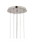 Delmar 81cm Pendant 13 Light E14 Polished Nickel/Champagne Glass Item Weight: 15.6kg-5