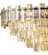 Delmar 81cm Pendant 13 Light E14 Polished Nickel/Champagne Glass Item Weight: 15.6kg-6