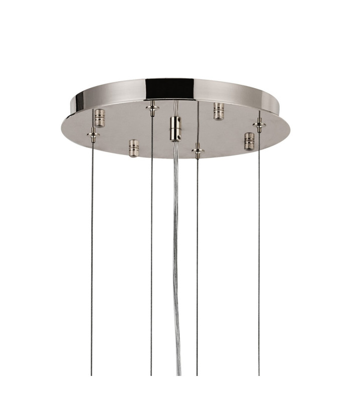 Delmar 81cm Pendant 13 Light E14 Polished Nickel/Clear Glass Item Weight: 15.6kg-5