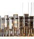Delmar 81cm Pendant 13 Light E14 Polished Nickel/Smoke Glass Item Weight: 15.6kg-6