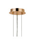 Delmar 41cm Pendant 6 Light E14 French Gold/Champagne Glass-5