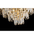 Delmar 41cm Pendant 6 Light E14 French Gold/Clear Glass-12