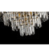 Delmar 41cm Pendant 6 Light E14 French Gold/Clear Glass-15