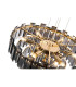 Delmar 41cm Pendant 6 Light E14 French Gold/Smoke Glass-8