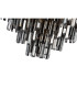 Delmar 41cm Pendant 6 Light E14 French Gold/Smoke Glass-12