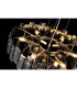 Delmar 41cm Pendant 6 Light E14 French Gold/Smoke Glass-14