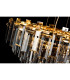 Delmar 41cm Pendant 6 Light E14 French Gold/Smoke Glass-15