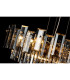 Delmar 41cm Pendant 6 Light E14 French Gold/Smoke Glass-16
