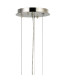 Delmar 41cm Pendant 6 Light E14 Polished Nickel/Champagne Glass-5