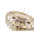 Delmar 41cm Pendant 6 Light E14 Polished Nickel/Champagne Glass-8