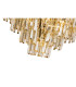 Delmar 41cm Pendant 6 Light E14 Polished Nickel/Champagne Glass-9