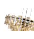 Delmar 41cm Pendant 6 Light E14 Polished Nickel/Champagne Glass-10