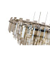 Delmar 41cm Pendant 6 Light E14 Polished Nickel/Champagne Glass-12