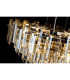 Delmar 41cm Pendant 6 Light E14 Polished Nickel/Champagne Glass-15