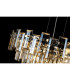 Delmar 41cm Pendant 6 Light E14 Polished Nickel/Champagne Glass-16