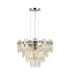 Delmar 41cm Pendant 6 Light E14 Polished Nickel/Clear Glass-1