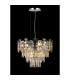 Delmar 41cm Pendant 6 Light E14 Polished Nickel/Clear Glass-3