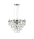 Delmar 41cm Pendant 6 Light E14 Polished Nickel/Clear Glass-4