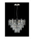 Delmar 41cm Pendant 6 Light E14 Polished Nickel/Clear Glass-7