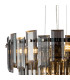 Delmar 41cm Pendant 6 Light E14 Polished Nickel/Smoke Glass-6