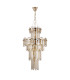 Delmar 41cm Tall Pendant 9 Light E14 French Gold/Champagne Glass-4