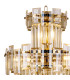 Delmar 41cm Tall Pendant 9 Light E14 French Gold/Champagne Glass-6