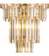 Delmar 41cm Tall Pendant 9 Light E14 French Gold/Champagne Glass-7