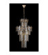 Delmar 41cm Tall Pendant 9 Light E14 French Gold/Champagne Glass-8